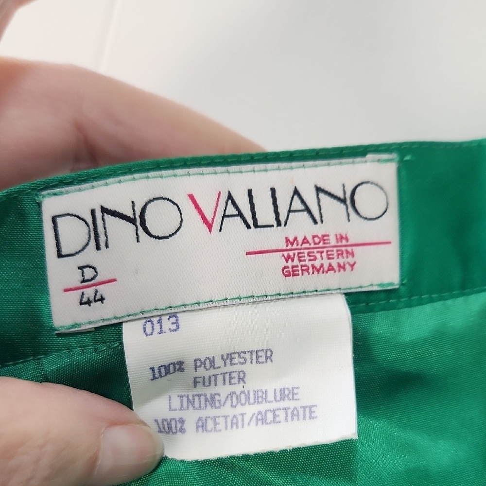 Vintage Dino Valiano Pleated Skirt Green Size 10 US / 44 Italy - Picture 2 of 10